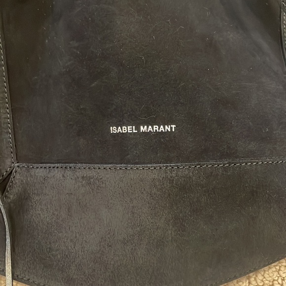 New with cards and dust bag - Isabel Marant Oskar suede fringe hobo blac… - Picture 5 of 6